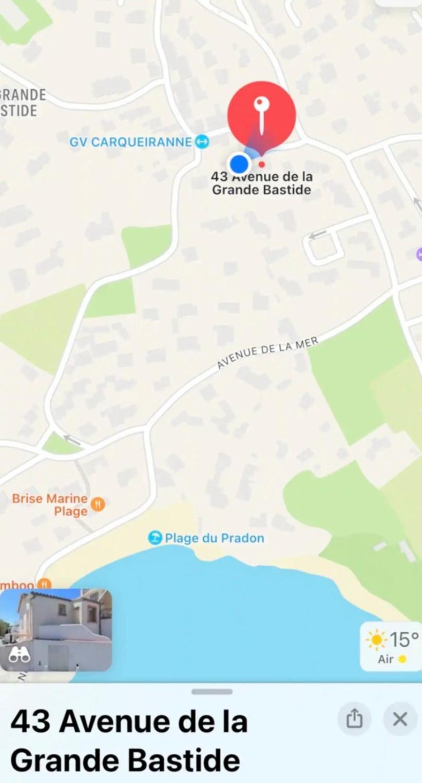Charmant Bas De Villa Avec Terrasse A Proximite De La Plage Et Du Port Carqueiranne Zewnętrze zdjęcie